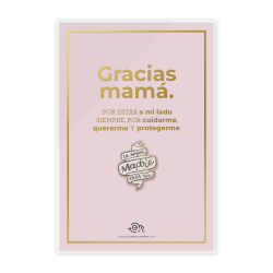 TARJETA STAMPING DORADO + PIN "LA MEJOR MADRE ERES TÚ"