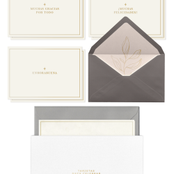 set tarjetas pure white